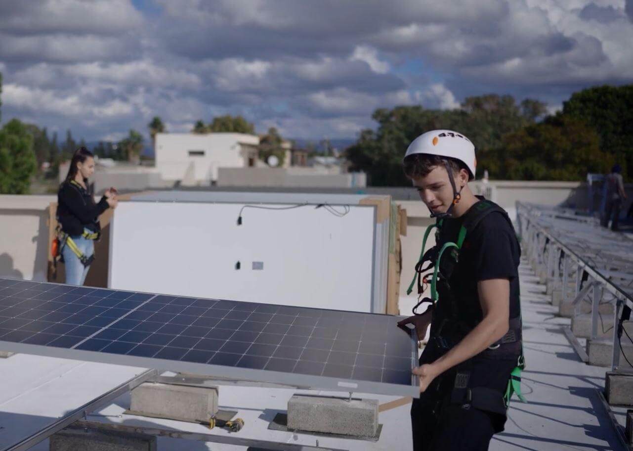 Community installation project at Manof Youth Village